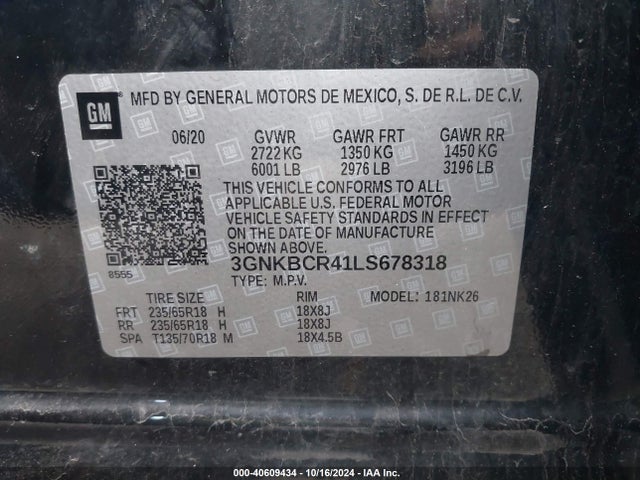 Chevrolet Blazer Fwd 2lt 2020 3GNKBCR41LS678318 Image 9