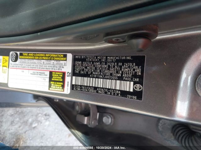 4T1B11HK7JU023055 Toyota CAMRY SE
