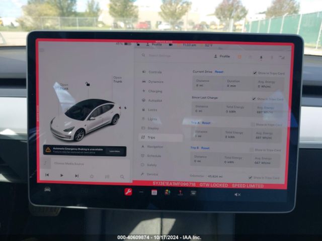 5YJ3E1EA1MF096718 Tesla Model 3 Standard Range Plus Rear-wheel Drive