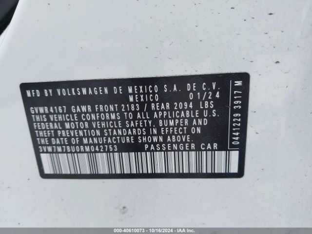 3VW7M7BU0RM042753 Volkswagen Jetta 1.5t Se