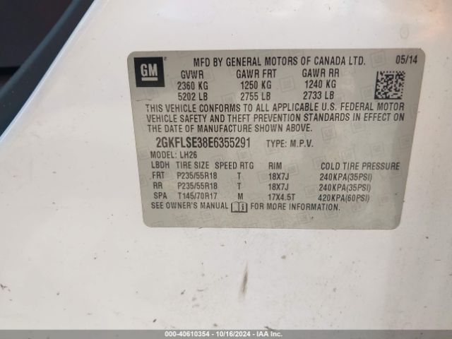 2GKFLSE38E6355291 GMC Terrain Slt-1