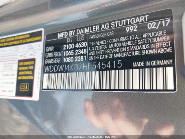 WDDWJ4KB7HF545415 Mercedes-Benz C 300 4matic