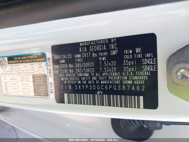 KIA Telluride Ex X-line 2023 5XYP3DGC6PG387462 Image 9