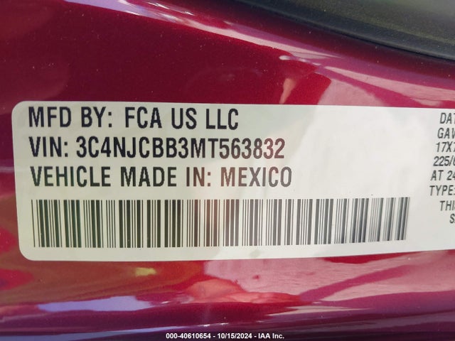Jeep Compass Latitude Fwd 2021 3C4NJCBB3MT563832 Image 9