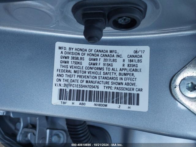 2HGFC1E55HH705476 Honda CIVIC SI