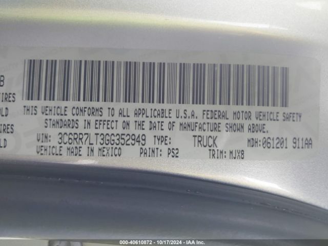 3C6RR7LT3GG352949 RAM 1500 Big Horn