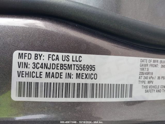3C4NJDEB5MT556995 Jeep Compass 80th Anniversary 4x4