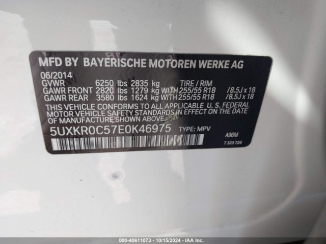 5UXKR0C57E0K46975 BMW X5 Xdrive35i
