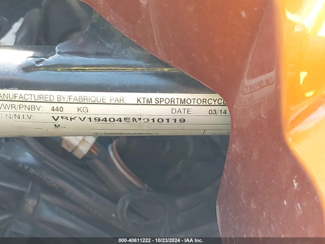 2014 KTM 1190 VBKV19404EM910119 Photo 9