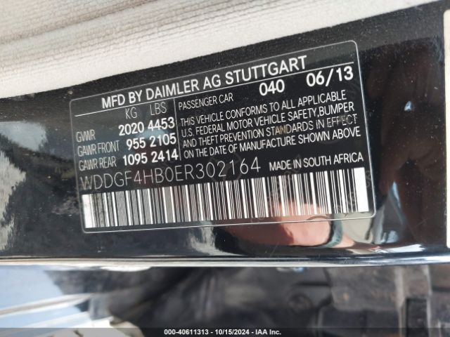 WDDGF4HB0ER302164 Mercedes-Benz C 250 Luxury/sport