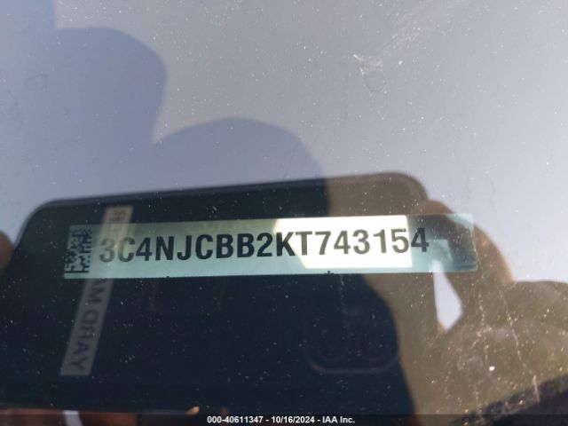 3C4NJCBB2KT743154 Jeep Compass Sun And Wheel Fwd