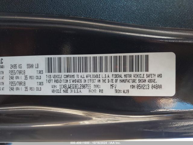 1C4BJWEG3EL290755 Jeep Wrangler Unlimited Sahara