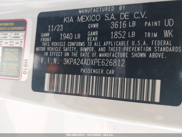 KIA RIO LX 2023 3KPA24ADXPE626812 Image 9