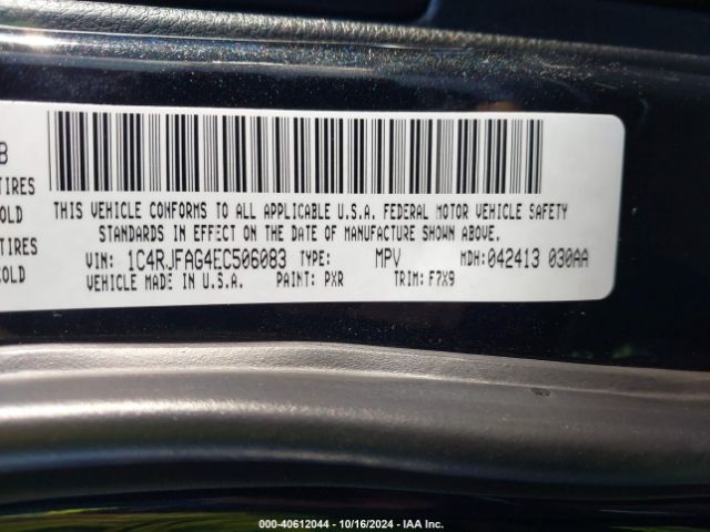 1C4RJFAG4EC506083 Jeep Grand Cherokee Laredo