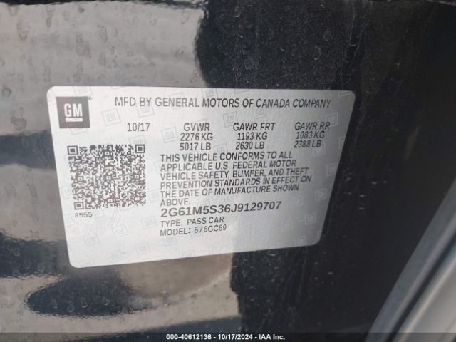 2G61M5S36J9129707 Cadillac XTS LUXURY