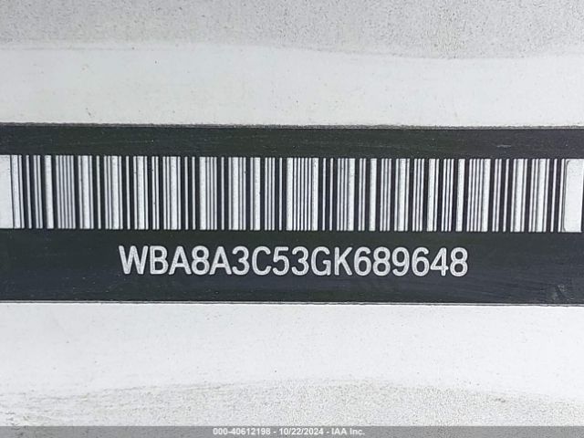 WBA8A3C53GK689648 BMW 320i Xdrive