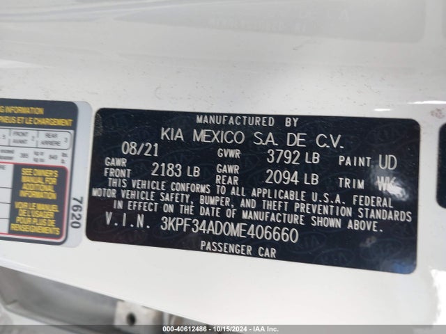KIA Forte Gt-line 2021 3KPF34AD0ME406660 Image 9