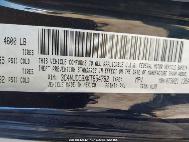 3C4NJDCBXKT854782 Jeep Compass Limited 4x4