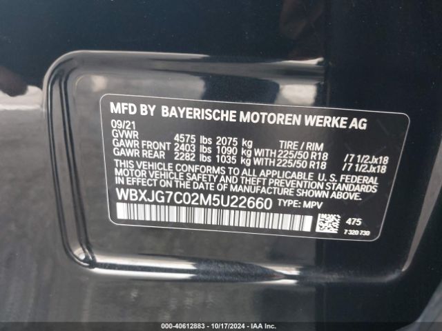 WBXJG7C02M5U22660 BMW X1 Sdrive28i