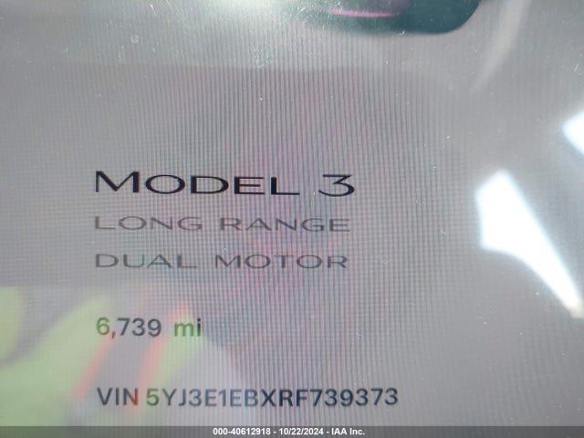 2024 TESLA MODEL 3 5YJ3E1EBXRF739373 Photo 6