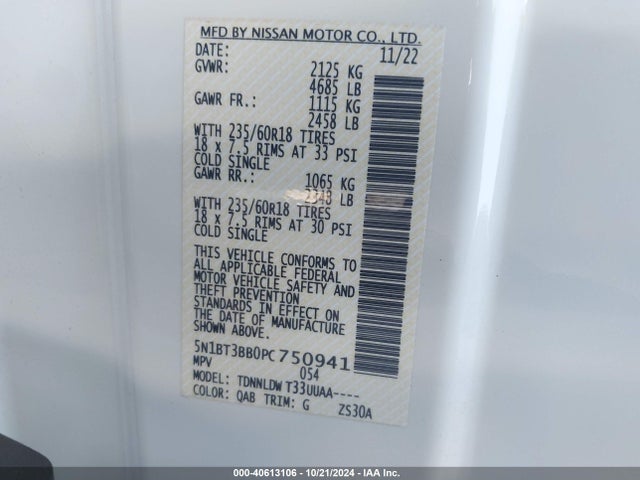Nissan Rogue Sv Intelligent Awd 2023 5N1BT3BB0PC750941 Image 9