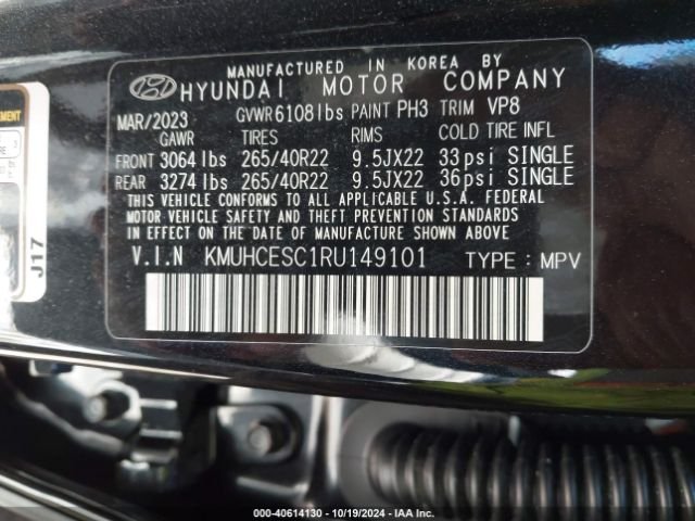 KMUHCESC1RU149101 Genesis Gv80 3.5t Awd