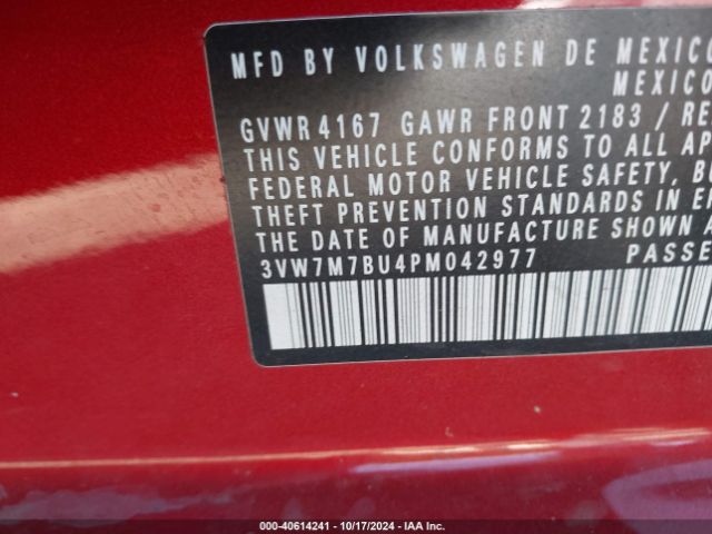 3VW7M7BU4PM042977 Volkswagen Jetta 1.5t Se