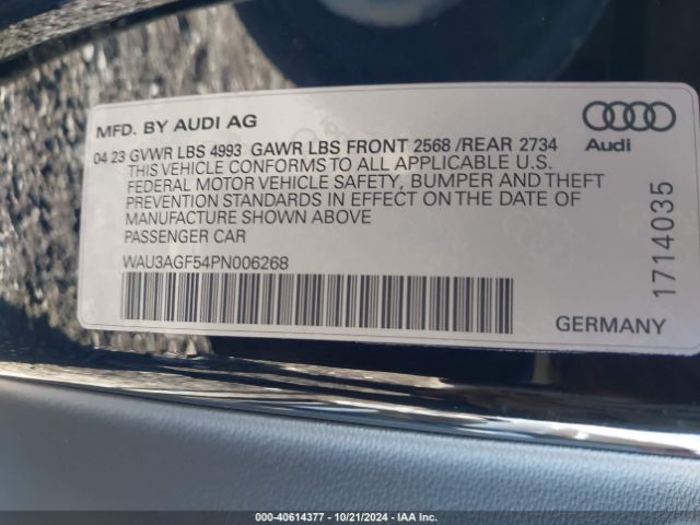 2023 AUDI A5 CABRIOLET WAU3AGF54PN006268 Photo 8
