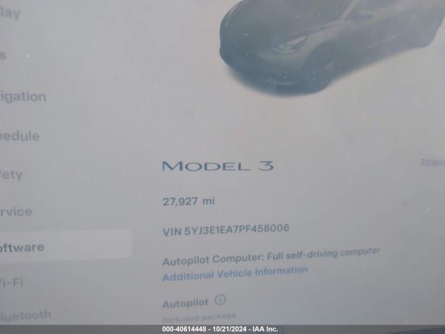 2023 TESLA MODEL 3 5YJ3E1EA7PF458006 Photo 6