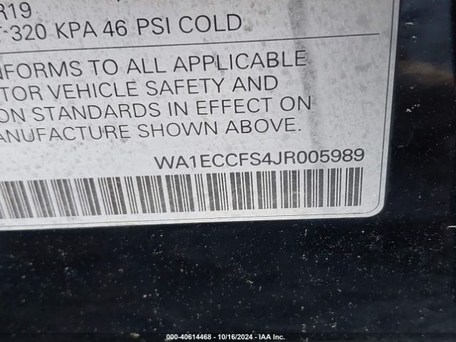 WA1ECCFS4JR005989 Audi Q3 2.0t Premium/2.0t Sport Premium