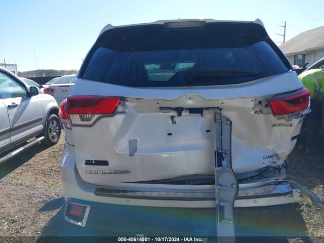 5TDDGRFH3KS052320 Toyota Highlander Hybrid Limited Platinum