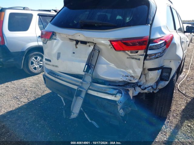 5TDDGRFH3KS052320 Toyota Highlander Hybrid Limited Platinum