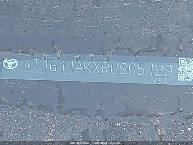 4T1G11AKXRU905199 Toyota CAMRY SE