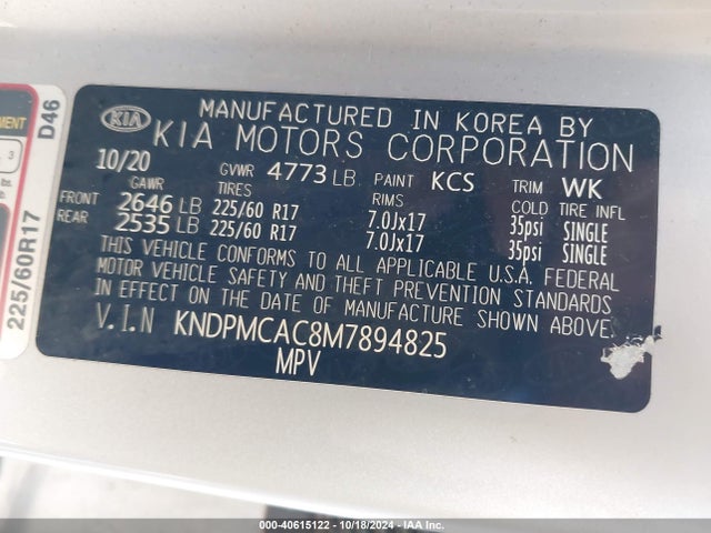 KIA Sportage Lx 2021 KNDPMCAC8M7894825 Image 9