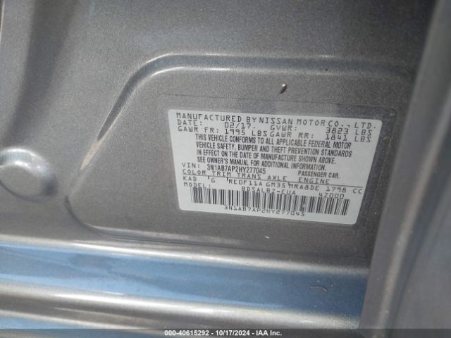 3N1AB7AP2HY277045 Nissan SENTRA S