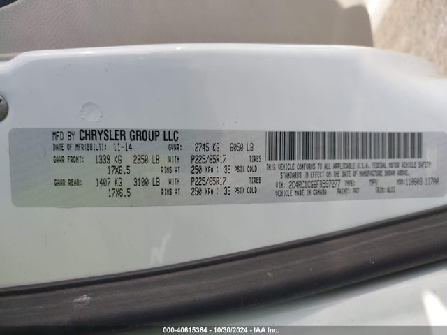 2C4RC1CG6FR597277 Chrysler Town & Country Touring-l