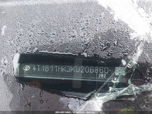 Toyota CAMRY SE 2019 4T1B11HK3KU206860 Image 9