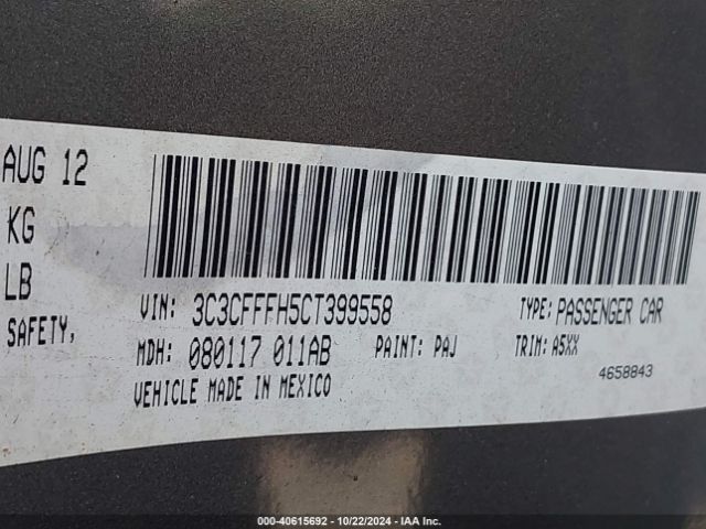 2012 FIAT 500 3C3CFFFH5CT399558 Photo 8