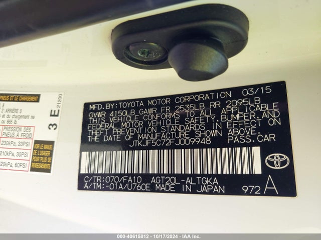 JTKJF5C72FJ009948 Scion TC