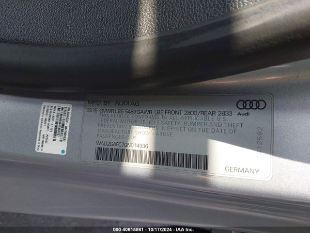 WAU2GAFC7GN014936 Audi A7 3.0t Premium Plus