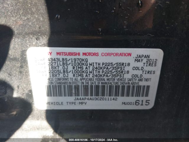 2012 MITSUBISHI OUTLANDER SPORT JA4AP4AU3CZ011142 Photo 8