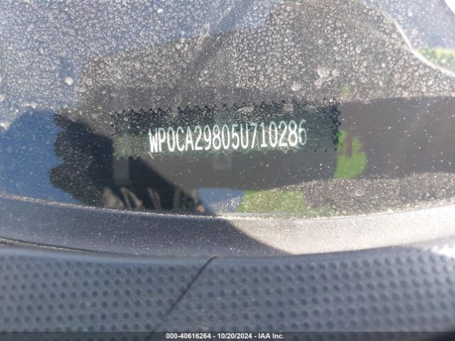 2005 PORSCHE BOXSTER WP0CA29805U710286 Photo 8