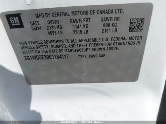2G1WC5E39E1184117 Chevrolet Impala Limited Ltz