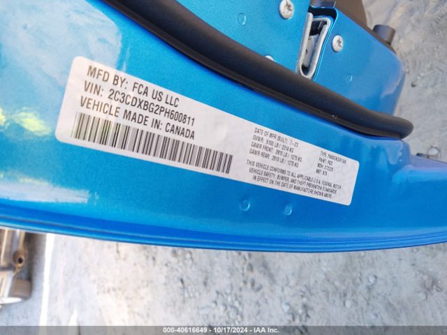2C3CDXBG2PH600811 Dodge Charger Sxt