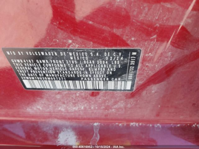 3VWBM7BU3RM057371 Volkswagen Jetta 1.5t Sport