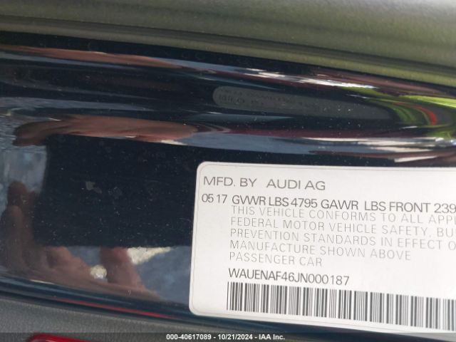 WAUENAF46JN000187 Audi A4 2.0t Premium/2.0t Tech Premium