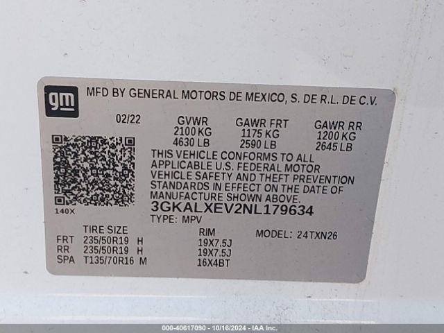 3GKALXEV2NL179634 GMC Terrain Awd Denali