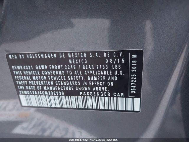 3VWD17AJ4GM232930 Volkswagen Jetta 1.8t Sport