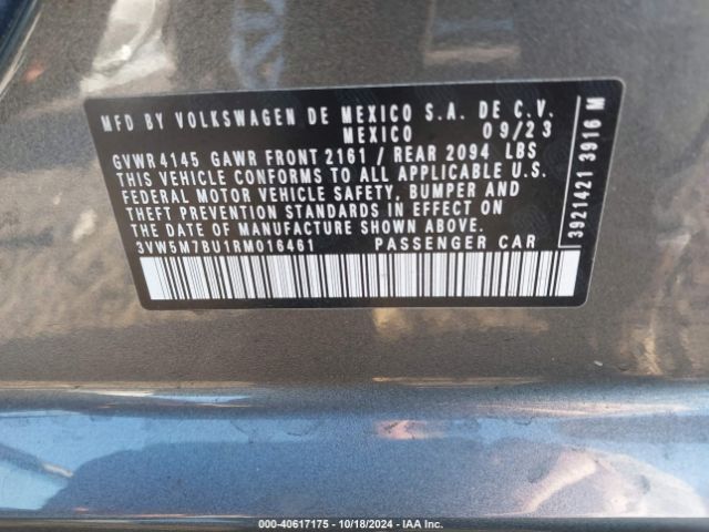 3VW5M7BU1RM016461 Volkswagen Jetta 1.5t S