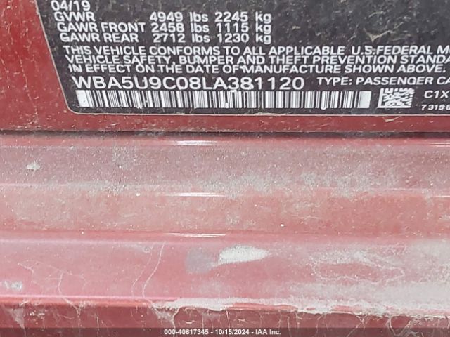 2020 BMW 3 SERIES WBA5U9C08LA381120 Photo 8